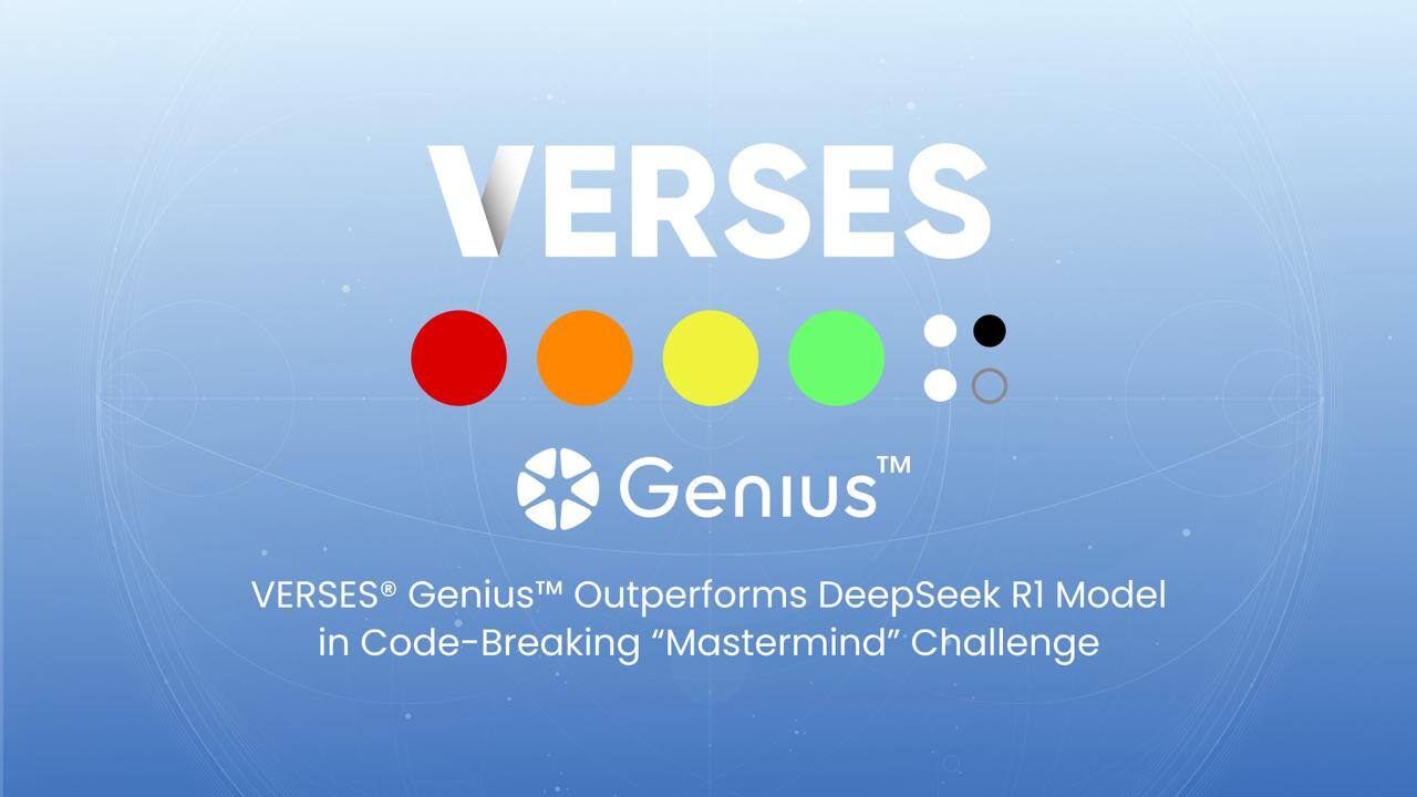 VERSES® Genius™ Outperforms DeepSeek R1 Model in Code-Breaking “Mastermind” Challenge