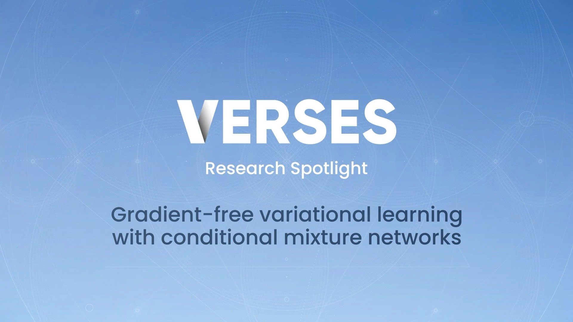 Gradient-free variational learning with conditional mixture networks