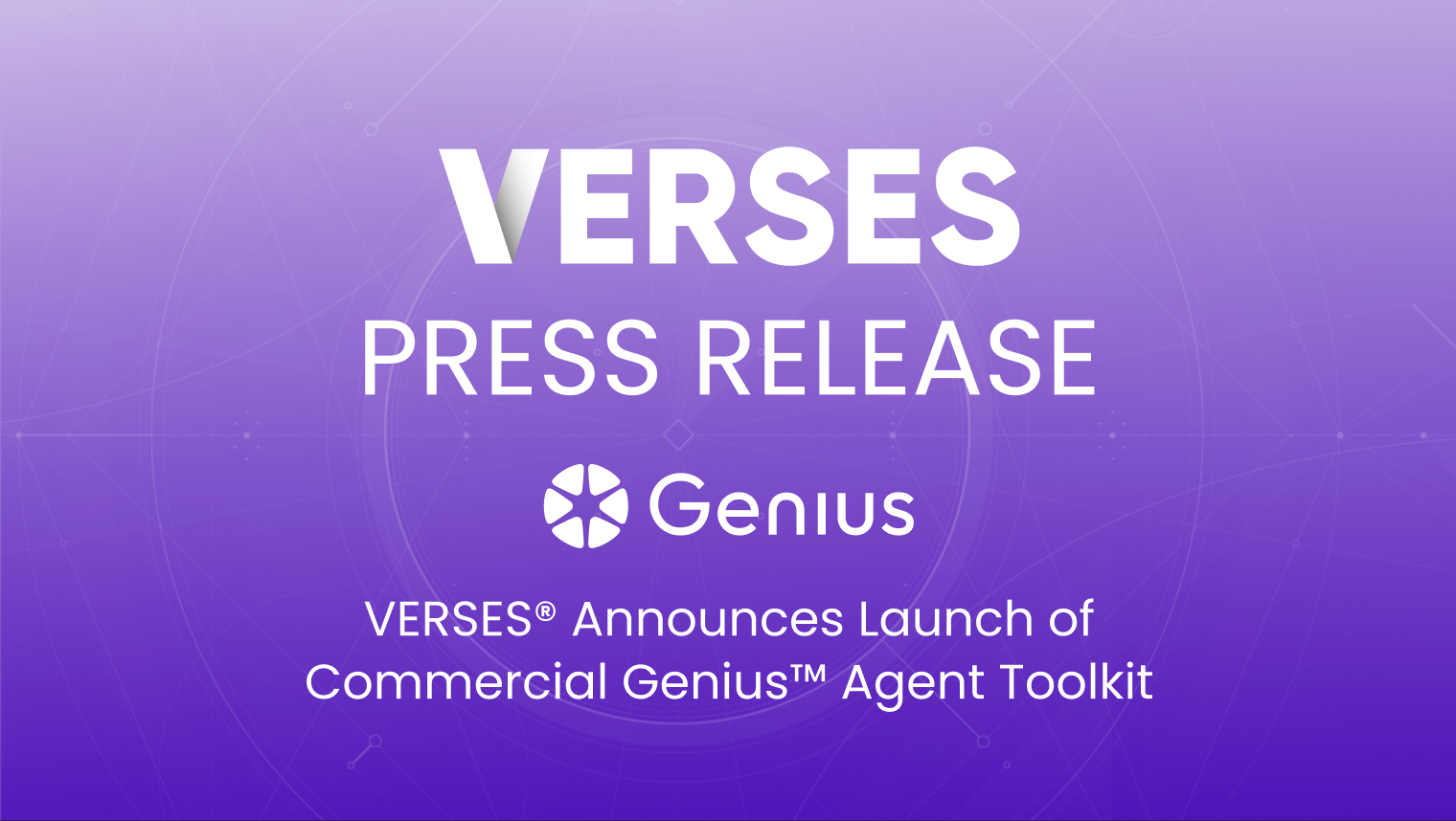 VERSES® Announces Launch of Commercial Genius™ Agent Toolkit